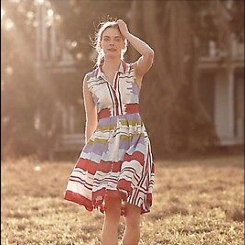 Anthropologie Floreat colorful dress Sz 2